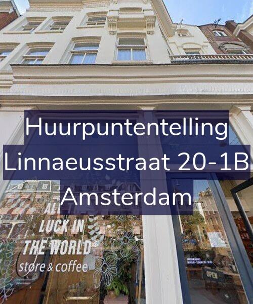 Foto gevel Huurpuntentelling voor Linnaeusstraat 20-1B, Amsterdam