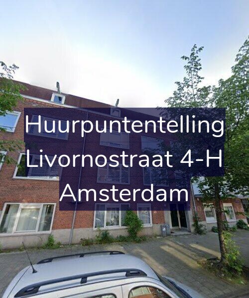 Foto gevel Huurpuntentelling voor Livornostraat 4-H, Amsterdam
