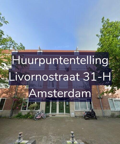 Foto gevel Huurpuntentelling voor Livornostraat 31-H, Amsterdam