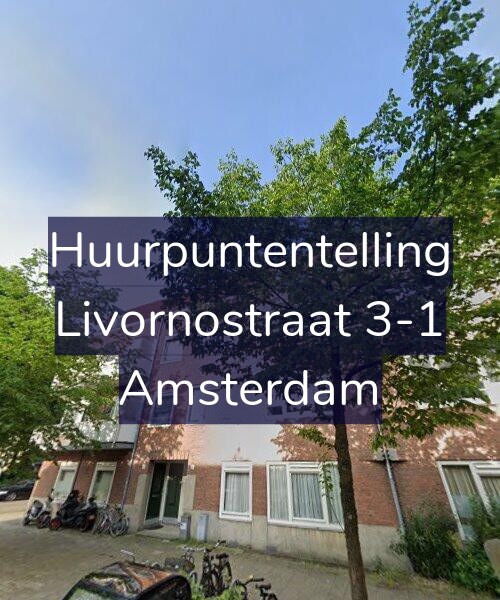 Foto gevel Huurpuntentelling voor Livornostraat 3-1, Amsterdam