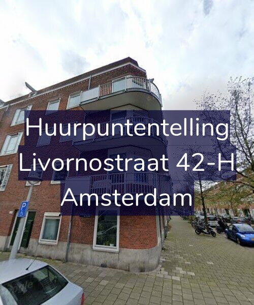 Foto gevel Huurpuntentelling voor Livornostraat 42-H, Amsterdam