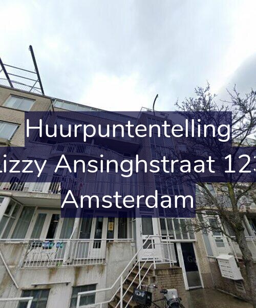 Foto gevel Huurpuntentelling voor Lizzy Ansinghstraat 123, Amsterdam