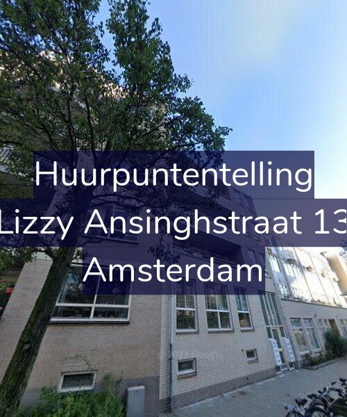 Foto gevel Huurpuntentelling voor Lizzy Ansinghstraat 13, Amsterdam