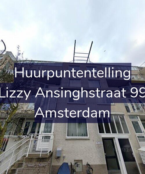 Foto gevel Huurpuntentelling voor Lizzy Ansinghstraat 99, Amsterdam
