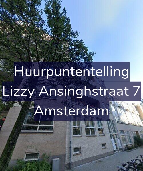 Foto gevel Huurpuntentelling voor Lizzy Ansinghstraat 7, Amsterdam