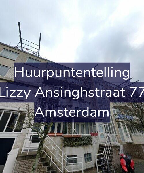 Foto gevel Huurpuntentelling voor Lizzy Ansinghstraat 77, Amsterdam