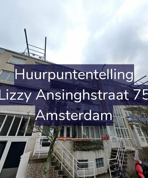Foto gevel Huurpuntentelling voor Lizzy Ansinghstraat 75, Amsterdam