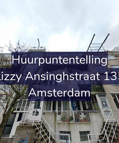 Foto gevel Huurpuntentelling voor Lizzy Ansinghstraat 135, Amsterdam