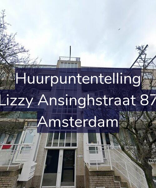 Foto gevel Huurpuntentelling voor Lizzy Ansinghstraat 87, Amsterdam