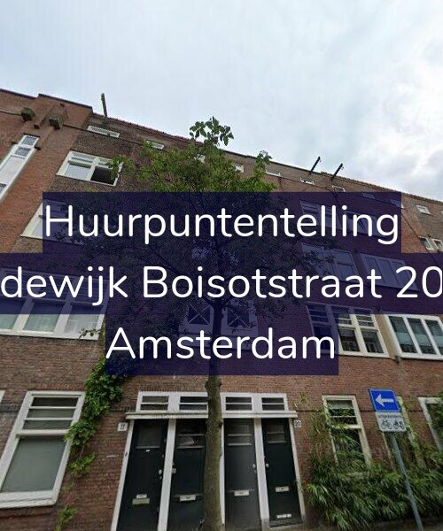 Foto gevel Huurpuntentelling voor Lodewijk Boisotstraat 20-1, Amsterdam