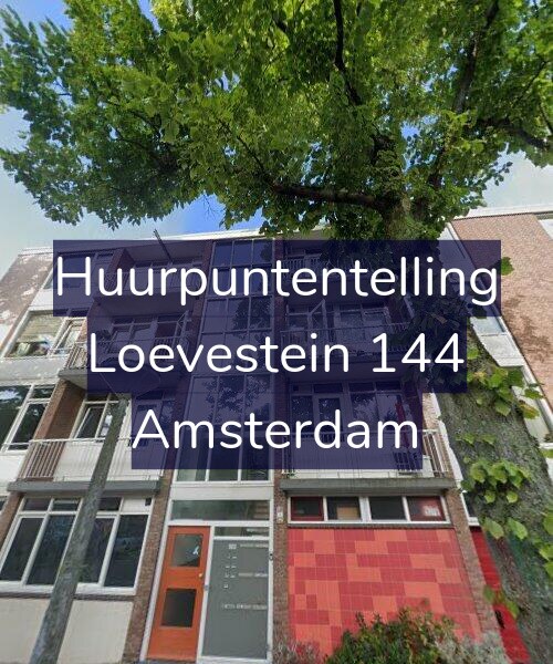 Foto gevel Huurpuntentelling voor Loevestein 144, Amsterdam