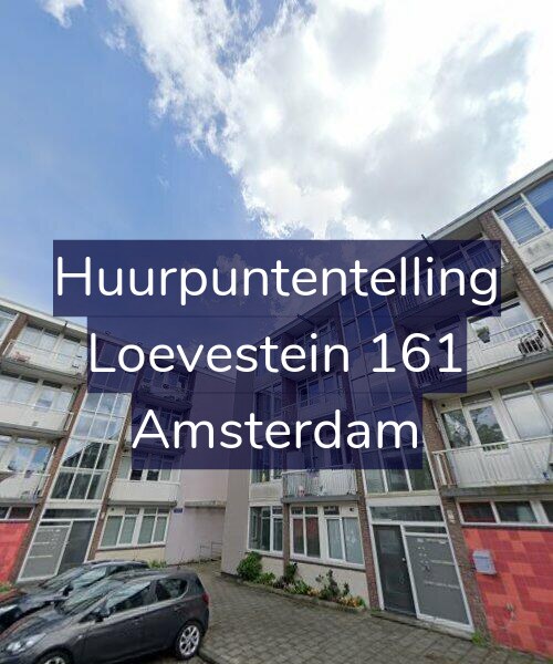 Foto gevel Huurpuntentelling voor Loevestein 161, Amsterdam