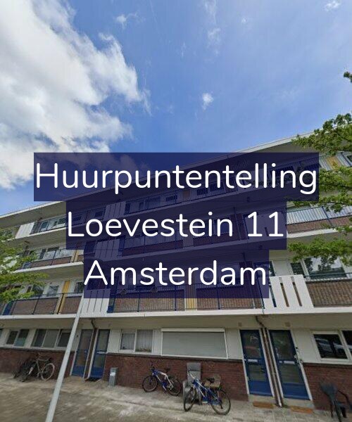 Foto gevel Huurpuntentelling voor Loevestein 11, Amsterdam
