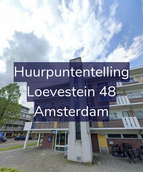 Foto gevel Huurpuntentelling voor Loevestein 48, Amsterdam