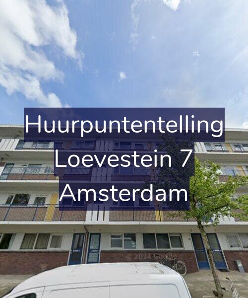 Foto gevel Huurpuntentelling voor Loevestein 7, Amsterdam
