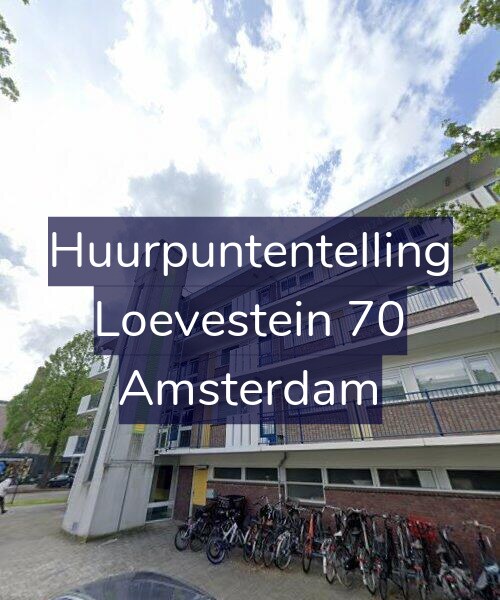 Foto gevel Huurpuntentelling voor Loevestein 70, Amsterdam