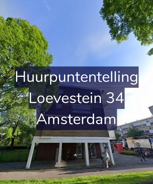 Foto gevel Huurpuntentelling voor Loevestein 34, Amsterdam