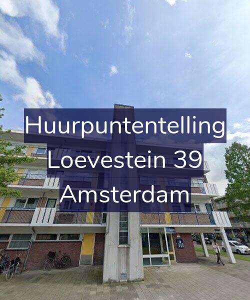 Foto gevel Huurpuntentelling voor Loevestein 39, Amsterdam