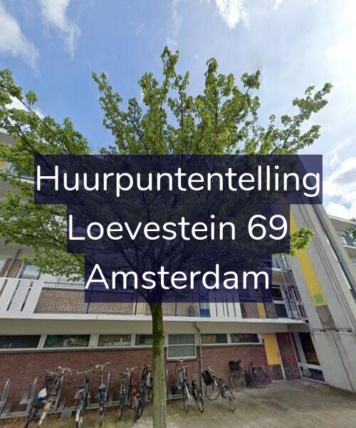 Foto gevel Huurpuntentelling voor Loevestein 69, Amsterdam