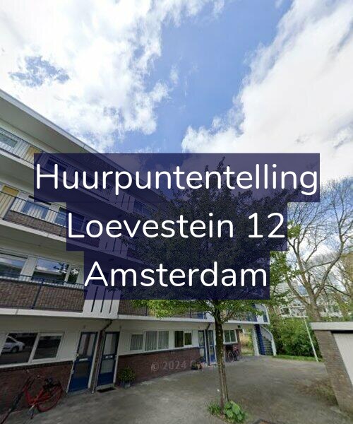 Foto gevel Huurpuntentelling voor Loevestein 12, Amsterdam