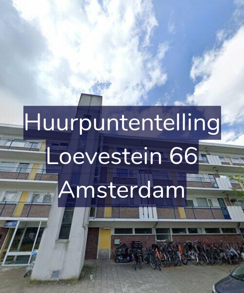 Foto gevel Huurpuntentelling voor Loevestein 66, Amsterdam