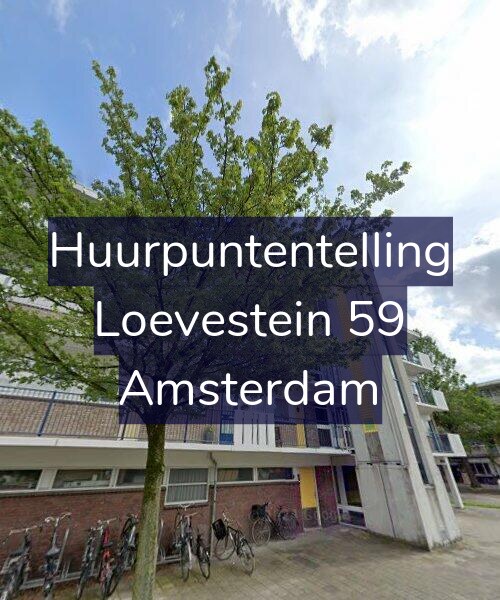 Foto gevel Huurpuntentelling voor Loevestein 59, Amsterdam