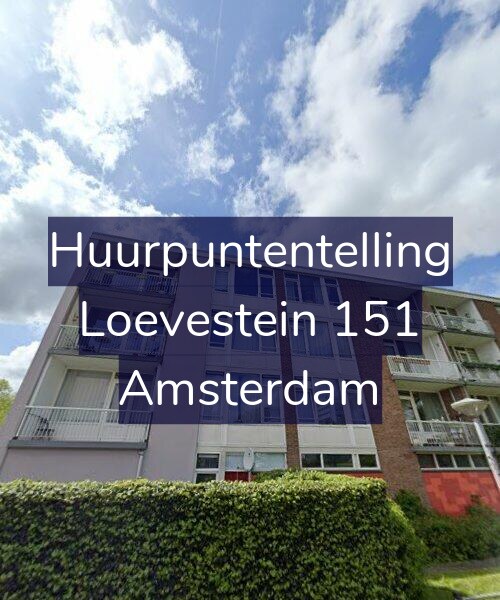 Foto gevel Huurpuntentelling voor Loevestein 151, Amsterdam