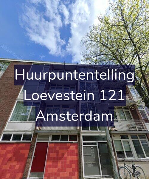 Foto gevel Huurpuntentelling voor Loevestein 121, Amsterdam