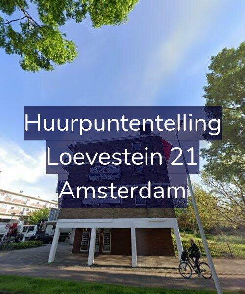 Foto gevel Huurpuntentelling voor Loevestein 21, Amsterdam