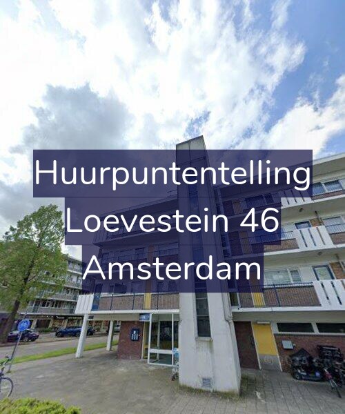 Foto gevel Huurpuntentelling voor Loevestein 46, Amsterdam
