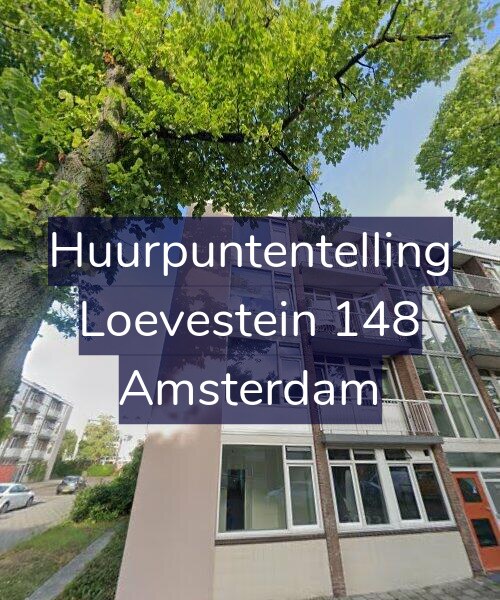 Foto gevel Huurpuntentelling voor Loevestein 148, Amsterdam