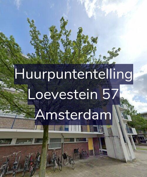 Foto gevel Huurpuntentelling voor Loevestein 57, Amsterdam