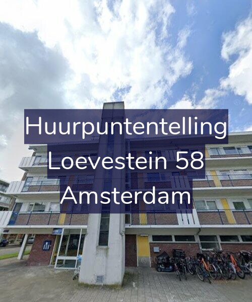 Foto gevel Huurpuntentelling voor Loevestein 58, Amsterdam