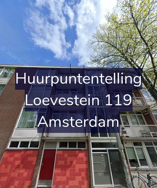 Foto gevel Huurpuntentelling voor Loevestein 119, Amsterdam