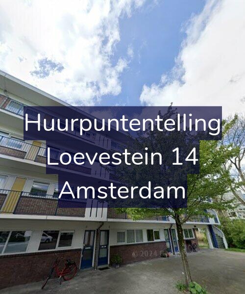 Foto gevel Huurpuntentelling voor Loevestein 14, Amsterdam