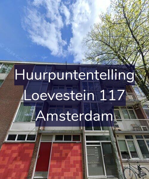 Foto gevel Huurpuntentelling voor Loevestein 117, Amsterdam