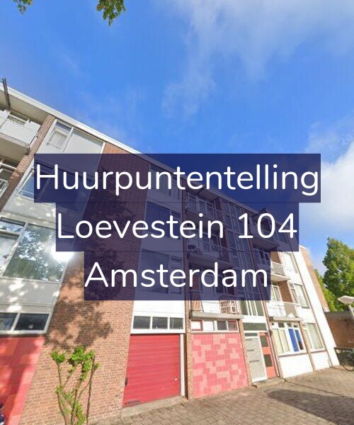 Foto gevel Huurpuntentelling voor Loevestein 104, Amsterdam