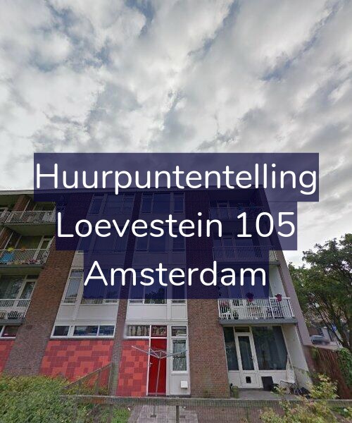 Foto gevel Huurpuntentelling voor Loevestein 105, Amsterdam