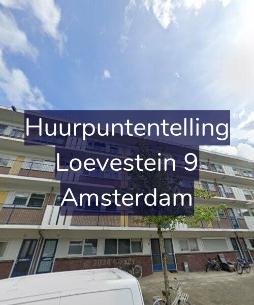 Foto gevel Huurpuntentelling voor Loevestein 9, Amsterdam