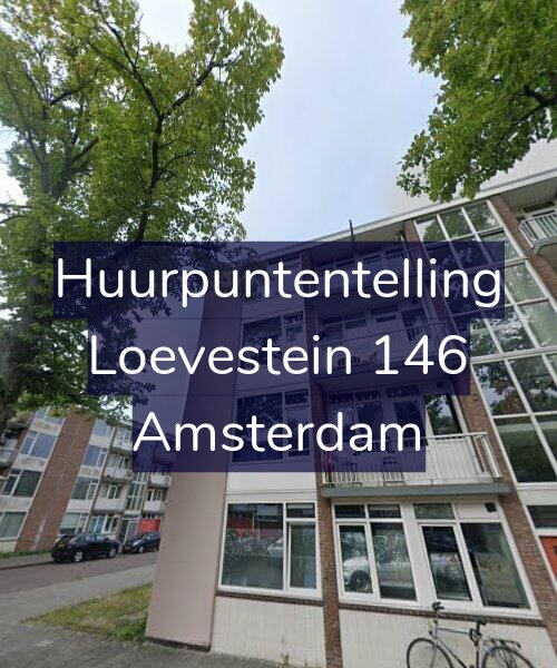 Foto gevel Huurpuntentelling voor Loevestein 146, Amsterdam