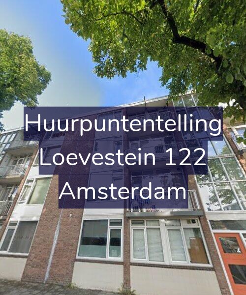Foto gevel Huurpuntentelling voor Loevestein 122, Amsterdam