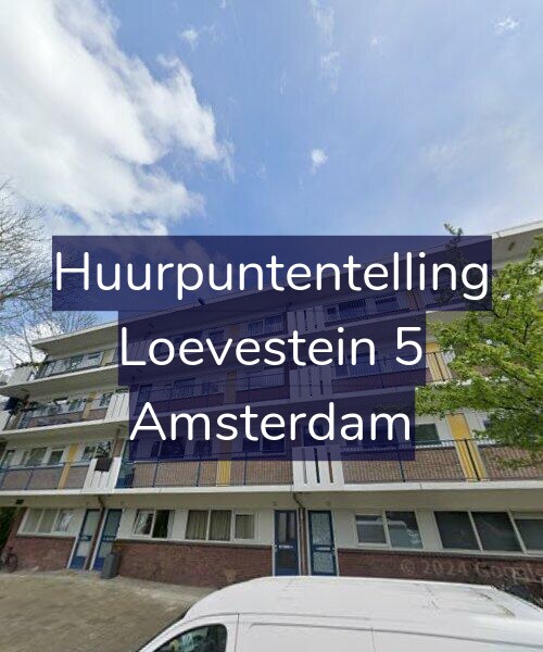 Foto gevel Huurpuntentelling voor Loevestein 5, Amsterdam