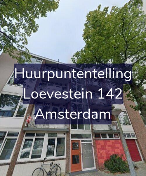 Foto gevel Huurpuntentelling voor Loevestein 142, Amsterdam
