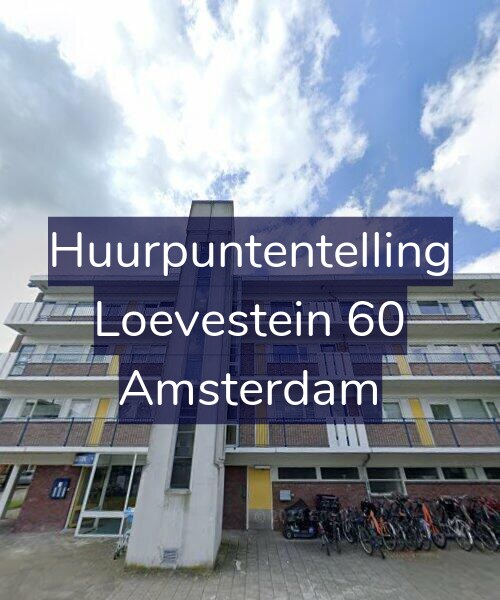 Foto gevel Huurpuntentelling voor Loevestein 60, Amsterdam