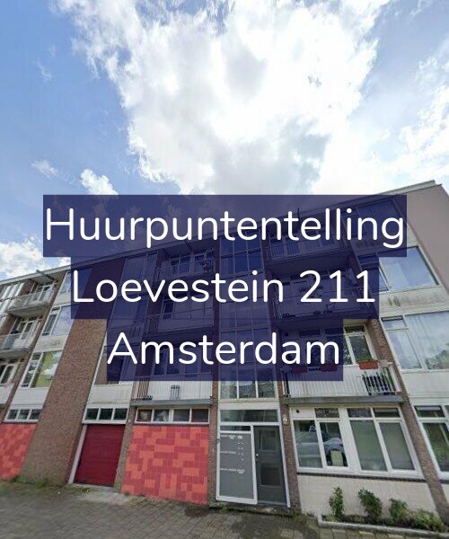 Foto gevel Huurpuntentelling voor Loevestein 211, Amsterdam