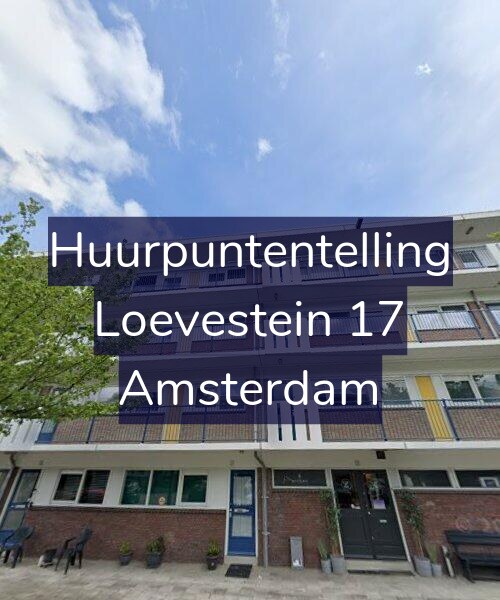 Foto gevel Huurpuntentelling voor Loevestein 17, Amsterdam