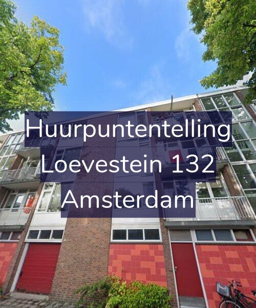 Foto gevel Huurpuntentelling voor Loevestein 132, Amsterdam