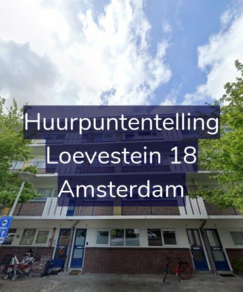 Foto gevel Huurpuntentelling voor Loevestein 18, Amsterdam