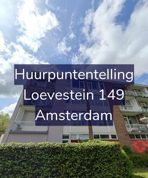 Foto gevel Huurpuntentelling voor Loevestein 149, Amsterdam