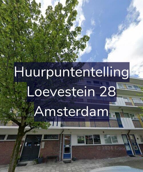 Foto gevel Huurpuntentelling voor Loevestein 28, Amsterdam
